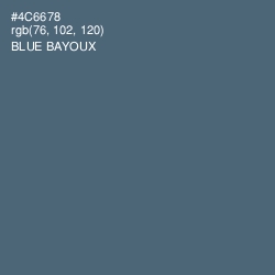#4C6678 - Blue Bayoux Color Image